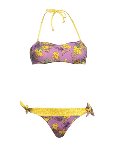 Vacanze Italiane Woman Bikini Yellow Size 12 Polyamide, Elastane