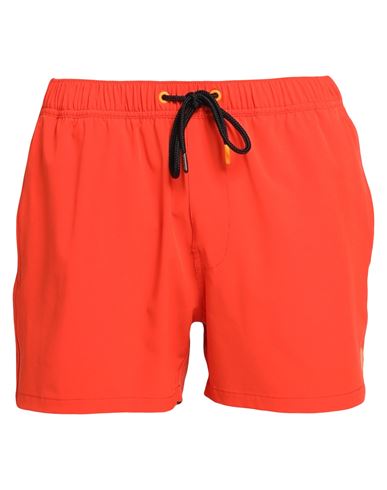 Shop Save The Duck Man Swim Trunks Tomato Red Size Xxl Recycled Polyester, Elastane