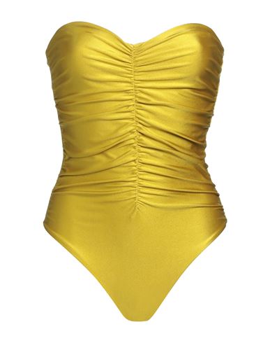 Shop Jade Swim Woman One-piece Swimsuit Acid Green Size Xl Nylon, Lycra