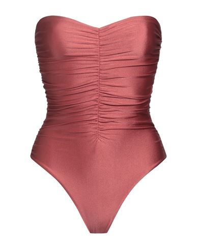 Shop Jade Swim Woman One-piece Swimsuit Brick Red Size S Nylon, Lycra