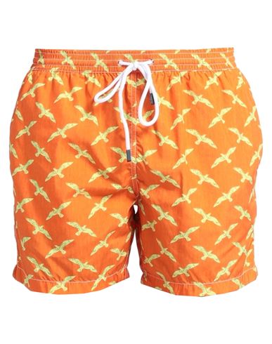 Barba Napoli Man Swim Trunks Orange Size Xxl Polyester