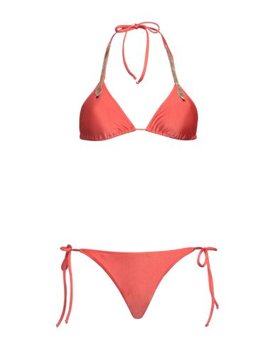 Shop Adriana Degreas Woman Bikini Coral Size L Polyamide, Elastane In Red