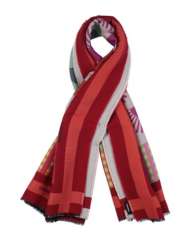 Dsquared2 Woman Scarf Red Size - Wool, Viscose
