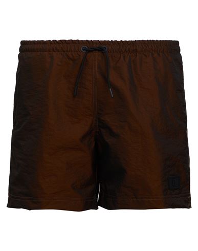 Shop Pt Torino Man Swim Trunks Cocoa Size 36 Polyamide, Polyester In Brown