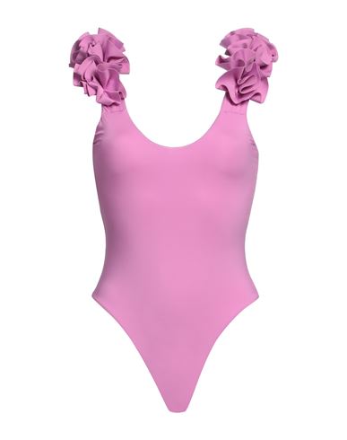 Maygel Coronel Woman One-piece Swimsuit Pink Size Onesize Recycled Polyamide, Elastane In Orange