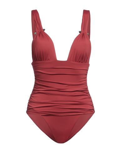 Moeva Woman One-piece Swimsuit Brick Red Size S Polyamide, Elastane