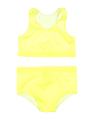 Shop Dolce & Gabbana Toddler Girl Bikini Yellow Size 5 Polyamide, Elastane
