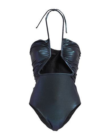 Rick Owens Woman One-piece Swimsuit Midnight Blue Size 8 Polyester, Elastane