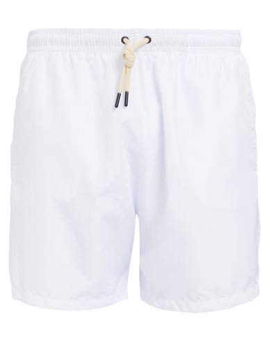 Matinee Logo-patch Swim Shorts In White