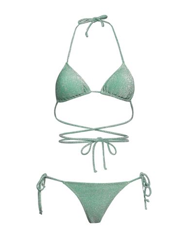 Reina Olga Woman Bikini Light Green Size 1 Polyamide, Metallic Fiber, Elastane