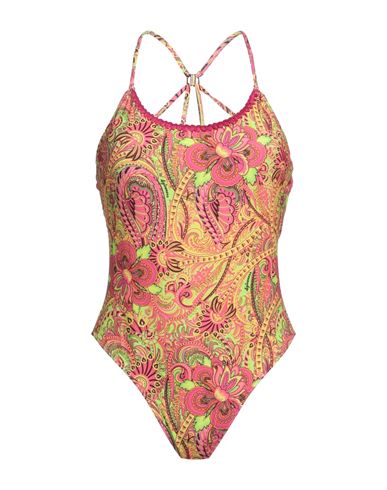 4giveness Woman One-piece Swimsuit Fuchsia Size S Polyester, Elastane In Pink