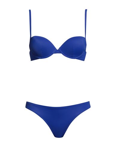 Ea7 Woman Bikini Bright Blue Size Xs Polyester, Elastane