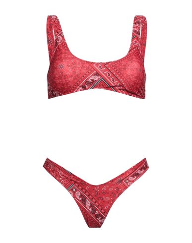 4giveness Woman Bikini Red Size L Polyester, Elastane