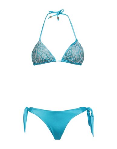 4giveness Woman Bikini Azure Size S Polyamide, Elastane In Blue