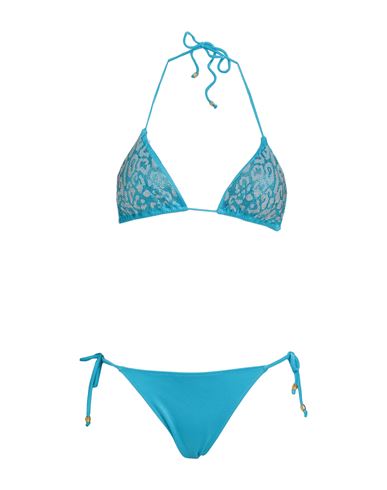 4giveness Woman Bikini Azure Size M Polyamide, Elastane In Blue