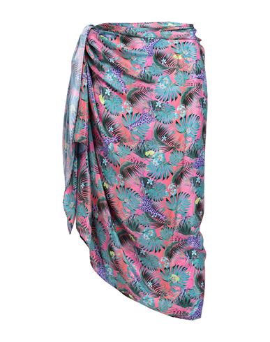 Shop Verdissima Woman Sarong Fuchsia Size Onesize Polyester In Pink