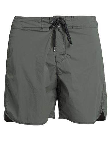 Jil Sander+ Man Beach Shorts And Pants Dark Green Size L Polyamide, Elastane