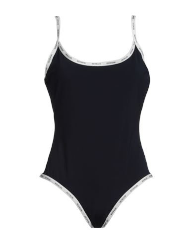 Moncler Woman One-piece Swimsuit Navy Blue Size S Polyamide, Elastane