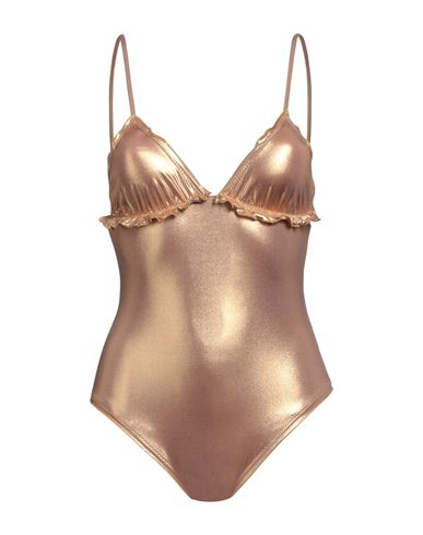 Wikini Woman One-piece Swimsuit Rose Gold Size S Polyamide, Elastane