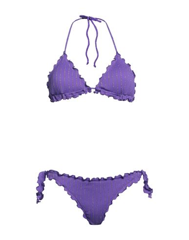 Shop Wikini Woman Bikini Purple Size L Polyamide, Elastane, Polyester