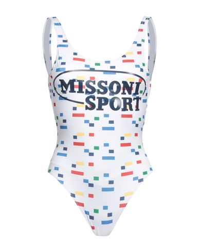 Shop Missoni Woman One-piece Swimsuit White Size M Polyester, Elastane
