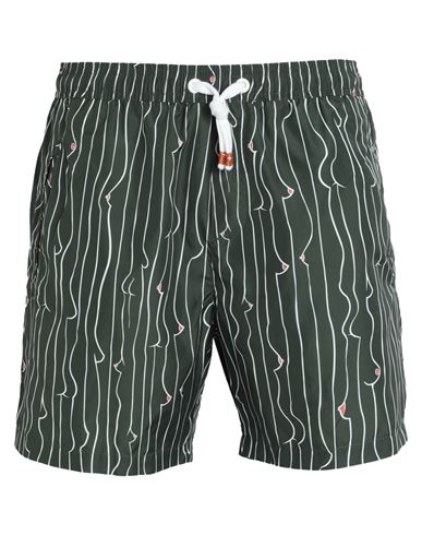 Sam Diego Man Swim Trunks Military Green Size M Recycled Pes, Seaqual