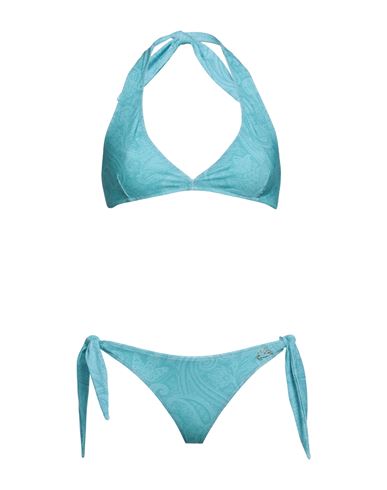 Etro Woman Bikini Azure Size 8 Polyamide, Elastane In Blue