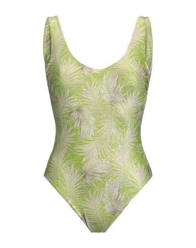 Fisico Woman One-piece Swimsuit Acid Green Size S Polyamide, Polyester, Elastane