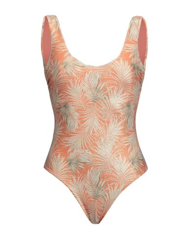Fisico Woman One-piece Swimsuit Orange Size L Polyamide, Polyester, Elastane