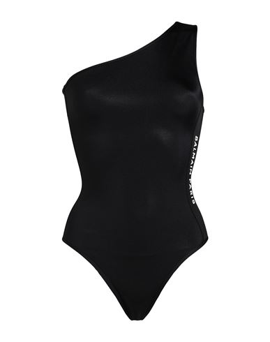 Balmain Woman One-piece Swimsuit Black Size 8 Polyamide, Elastane In Black