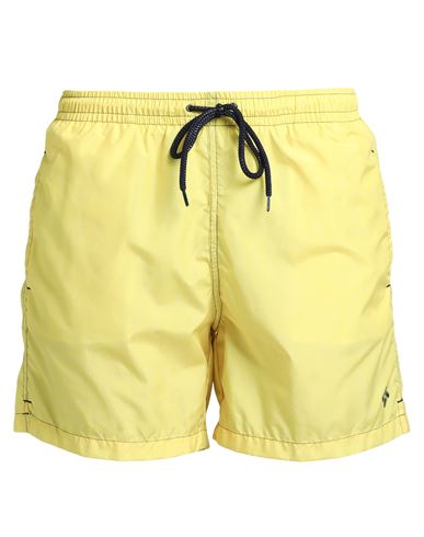 Drumohr Man Swim Trunks Yellow Size L Polyester