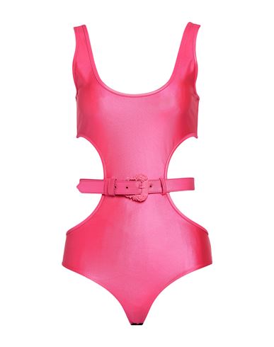 Versace Jeans Couture Woman Bodysuit Fuchsia Size 10 Polyamide, Elastane In Pink