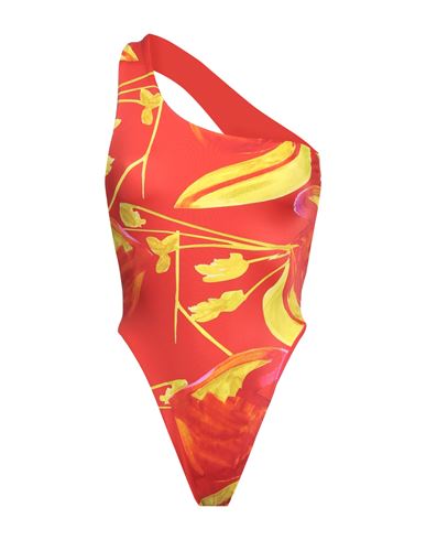 Louisa Ballou Woman One-piece Swimsuit Red Size S Recycled Polyamide, Elastane