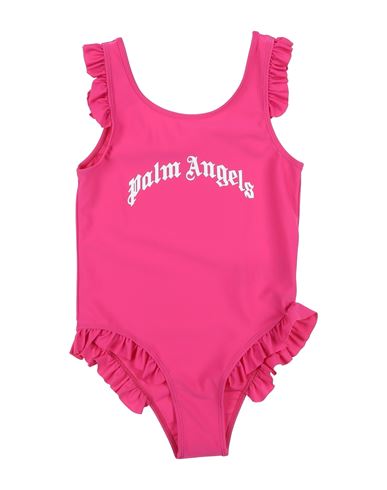 Shop Palm Angels Toddler Girl One-piece Swimsuit Fuchsia Size 6 Polyamide, Elastane In Pink