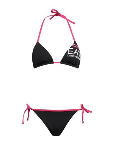 Shop Ea7 Woman Bikini Black Size S Polyamide, Elastane