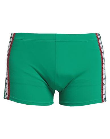 Moschino Man Swim Trunks Green Size 34 Polyamide, Elastane