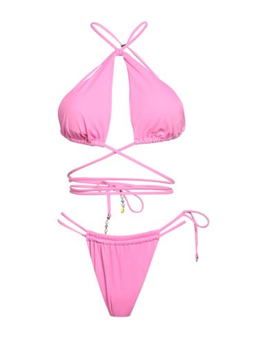 Shop Barrow Woman Bikini Fuchsia Size M Polyamide, Elastane In Pink