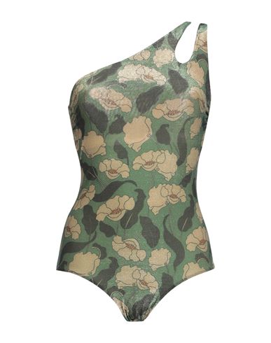 Siyu Woman One-piece Swimsuit Green Size 4 Polyester, Polyamide, Elastane