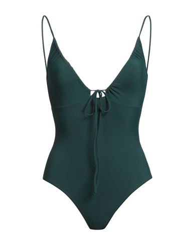 Siyu Woman One-piece Swimsuit Dark Green Size 10 Polyamide, Elastane