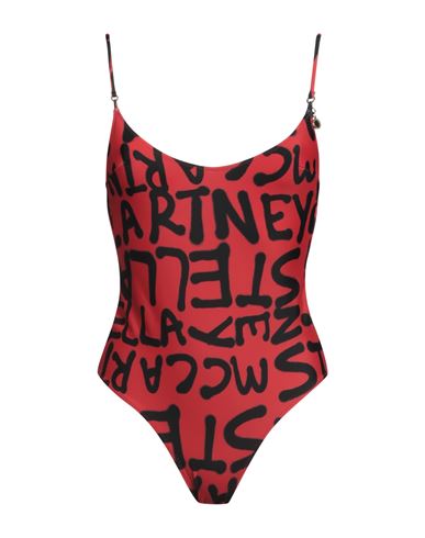 Shop Stella Mccartney Woman One-piece Swimsuit Red Size S Polyamide, Elastane