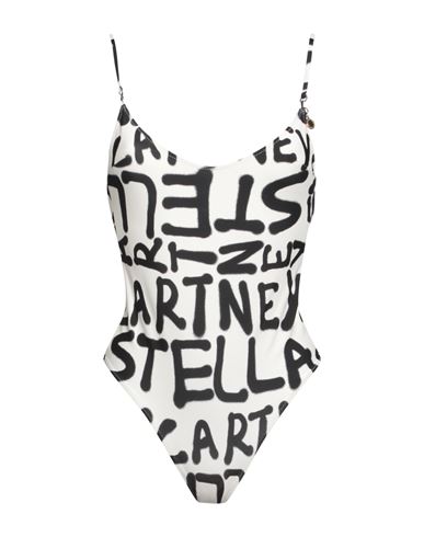 Shop Stella Mccartney Woman One-piece Swimsuit Ivory Size Xs Polyamide, Elastane In White