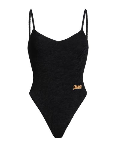 Shop Dsquared2 Woman One-piece Swimsuit Black Size 4 Polyamide, Elastane