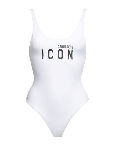 Dsquared2 Woman One-piece Swimsuit White Size 6 Polyamide, Elastane