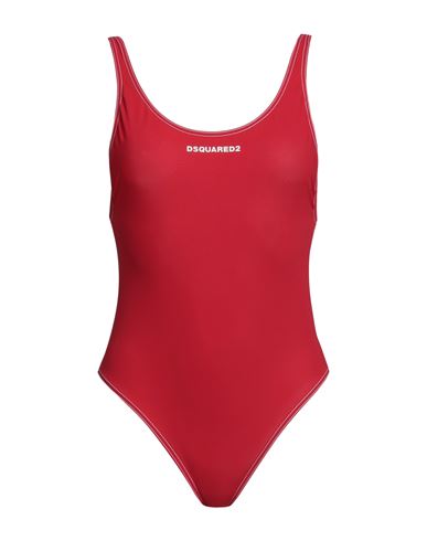 Dsquared2 Woman One-piece Swimsuit Red Size 8 Polyamide, Elastane