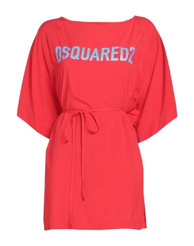 Dsquared2 Woman Cover-up Red Size L Viscose