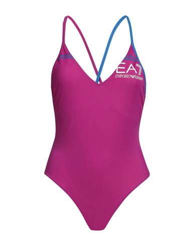 Ea7 Woman One-piece Swimsuit Mauve Size 4 Polyamide, Elastane In Purple