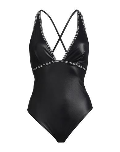 Calvin Klein Woman One-piece Swimsuit Black Size M Polyamide, Elastane
