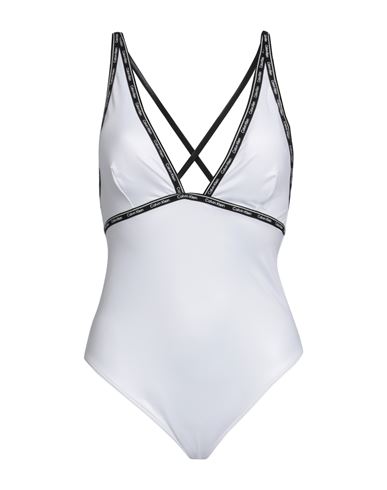 Calvin Klein Woman One-piece Swimsuit White Size M Polyamide, Elastane