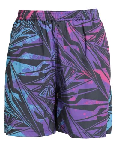 Shop Aries Man Beach Shorts And Pants Purple Size Xl Polyamide, Elastane