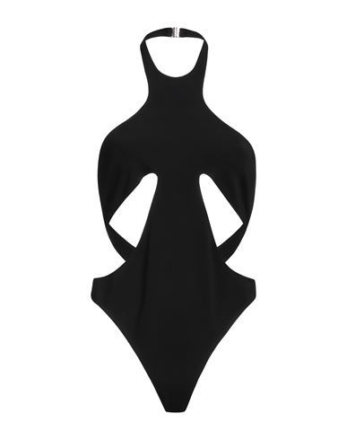 Mugler Woman One-piece Swimsuit Black Size 8 Polyamide, Elastane